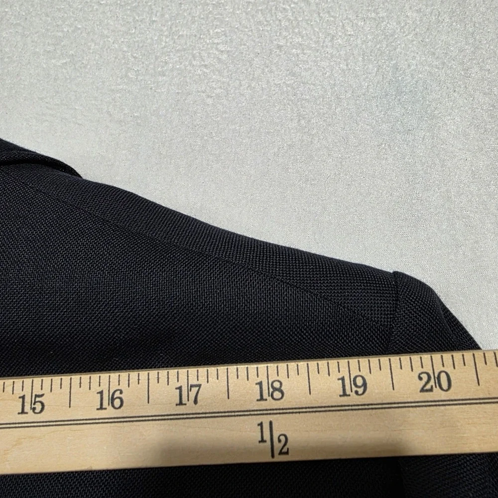 Tommy Hilfiger‎ Mens Navy Blue Worsted Wool Two Button Blazer 44L Sport Coat